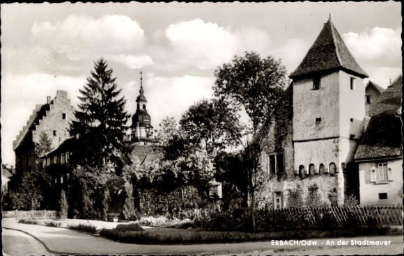 PC Erbach in the Odenwald Hesse, part on the city wall