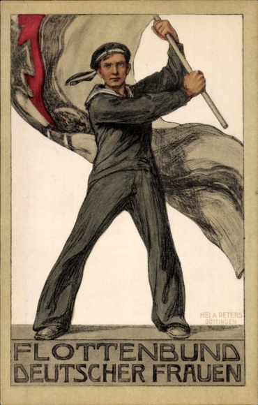 Kunstenaar Ak Peters, Hela, Vlootvereniging van Duitse Vrouwen, Zeeman, Rijk