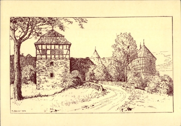 Artist Postcard Gönner, Ph., Breitenbach am Herzberg, Burg
