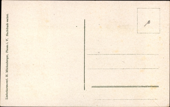 Song Postcard Mückenberger, Hilmar, Love, Drink, Sing