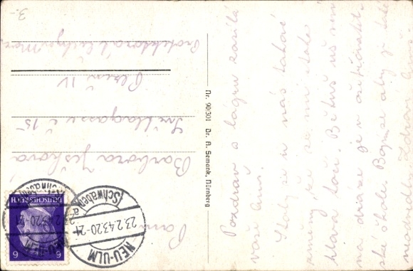 Postcard Ulm on the Danube, Münster, Panorama, Ulmer Spatz