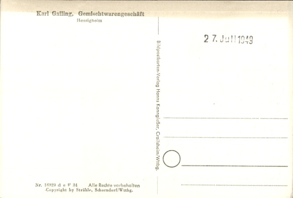 Postcard Hessigheim am Neckar, aerial photograph