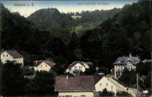 PC Dresden Wachwitz, view of the Wachberg