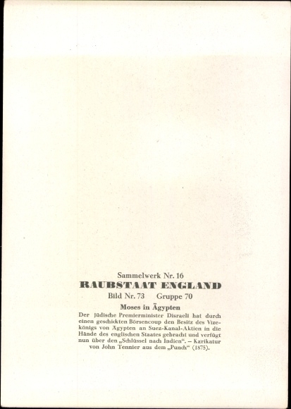 Collection picture rapacious state England, Moses in Egypt, Disraeli, caricature, sphinx