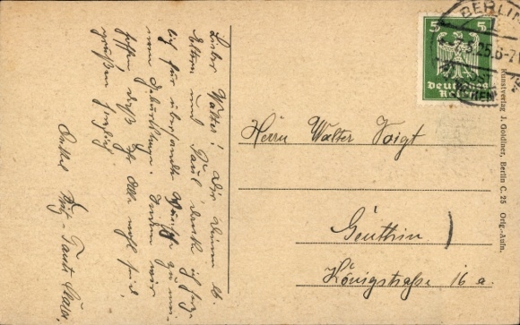 Postcard Berlin Reinickendorf, Pankower Allee, corner of Residenz-Straße