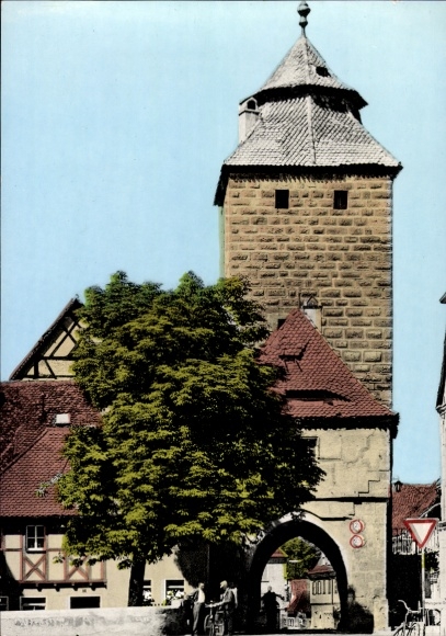 Postcard Höchstadt an der Aisch, city gate