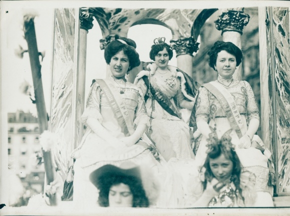 Foto Paris VIII., Elysee, Die Königin der Königinnen, 23. März 1911, Mi Careme Day