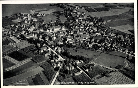 Postcard Siegenburg in Lower Bavaria, aerial photograph