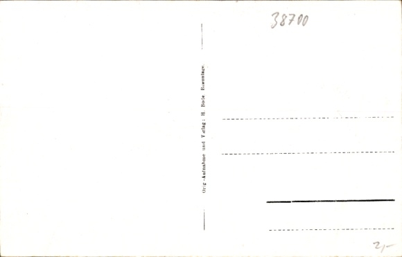 Postcard Braunlage in the Upper Harz, Tom the Rhymer, snow structures, Blue Angel, winter
