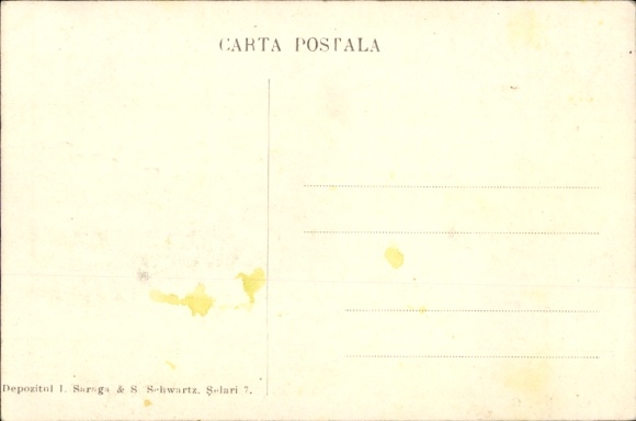 Postcard Câmpina Romania, train station