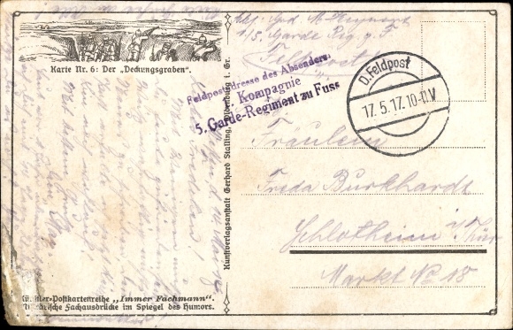 Artist Postcard The Cover Trench, Always Professional, Military Terminology, Soldier Hides