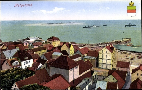 PC Heligoland, Unterland, dune, steamer, coat of arms
