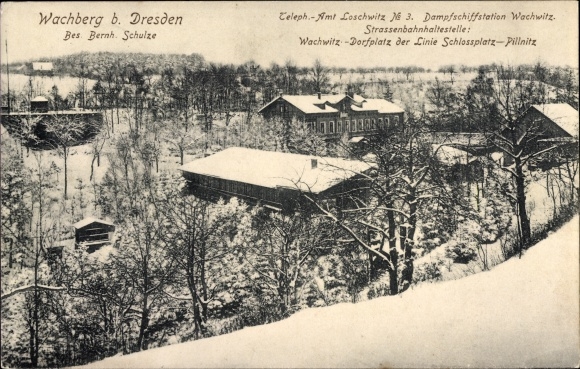 PC Dresden Wachwitz, excursion bar Wachberg, winter