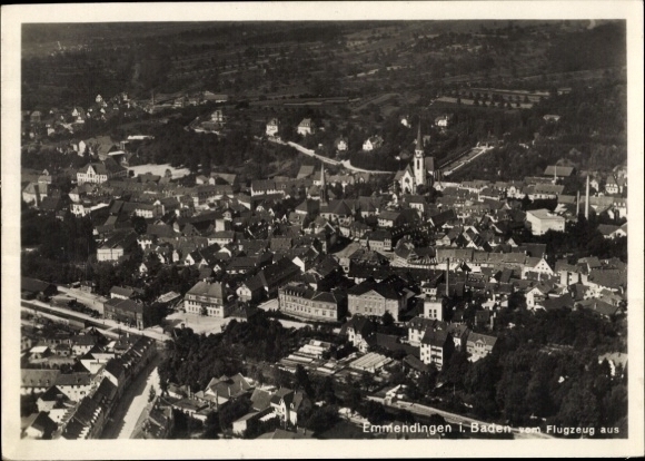 KP Emmendingen im Breisgau Baden, zdjęcie lotnicze