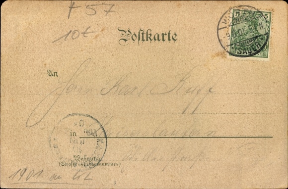 Chromo-Litho Wœrth Wörth an der Sauer Alsace Bas Rhin, salute from the battlefields, monuments