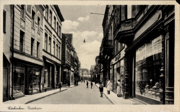 Postcard Euskirchen in North Rhine Westphalia, Neustraße, shops