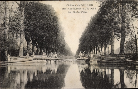 Ak Asnières sur Oise Val d'Oise, Chateau de Baillon