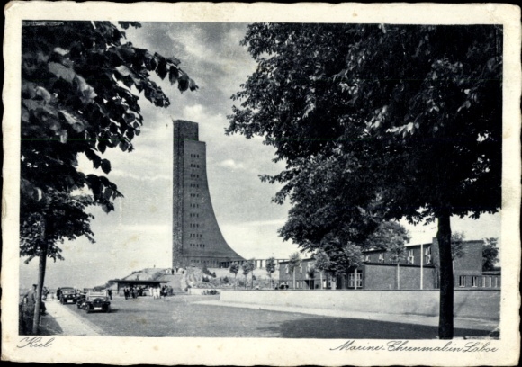 Postcard Ostseebad Laboe, Naval Memorial