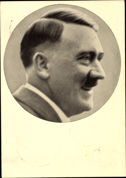 Postcard Führer and Reich Chancellor Adolf Hitler, portrait, men of the time No. 91