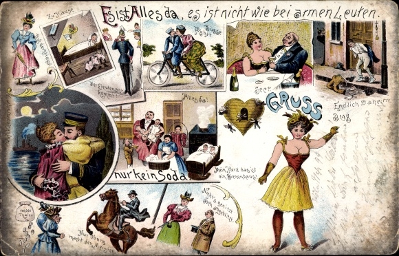 Chromo-Litho It&#39;s all there, it&#39;s not like poor people, just no soda, soldier&#39;s love, beehive
