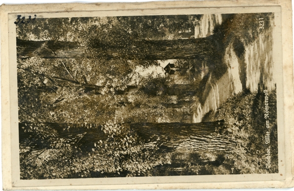 4 glass negative Buchloe in the Allgäu, various views, monument, forest