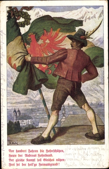 KP artystyczna Innsbruck Tyrol, Obchody Stulecia Państwa Tyrolskiego 1909, Andreas Hoferbund, Hoferschützen