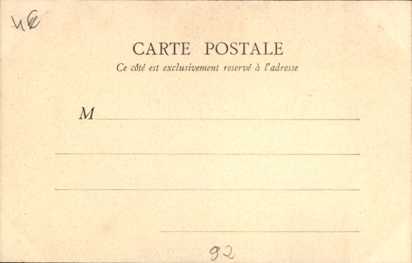 Postcard Sceaux Hauts de Seine, vue générale de la Justice de Paix