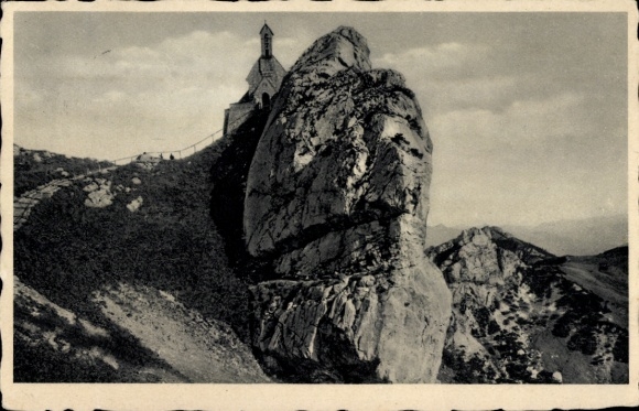 Ak Wendelstein in Mittelfranken, Schwalgerwand mit Wendelsteinkirche