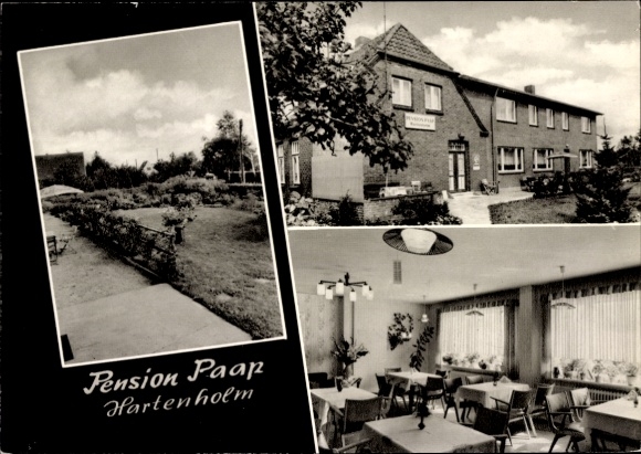 Postcard Hartenholm Schleswig Holstein, Pension Paap