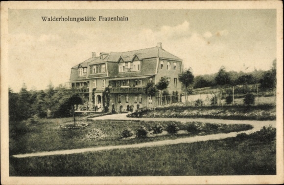 Ak Frauenhain Gutenborn im Burgenlandkreis, Walderholungsstätte