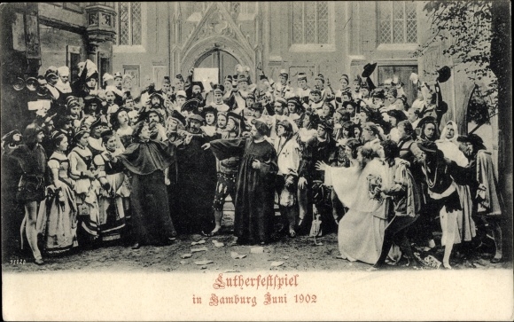 PC Hamburg Mitte, Luther Festival, June 1902, theater scene