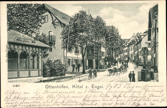 Ak Ottenhöfen in het Zwarte Woud, Hotel zum Engel