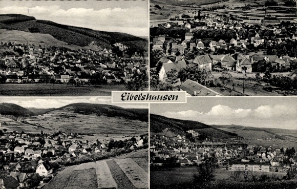 PC Eibelshausen Eschenburg in Hesse, panorama, partial view