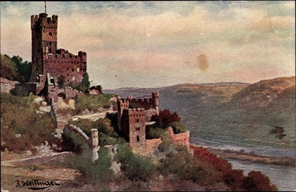 Artist PC Heilinger, NKG series 1507 12, castle view
