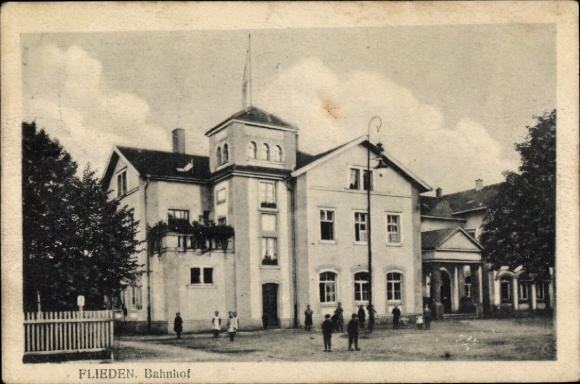 Ak Flieden in Hessen, Bahnhof