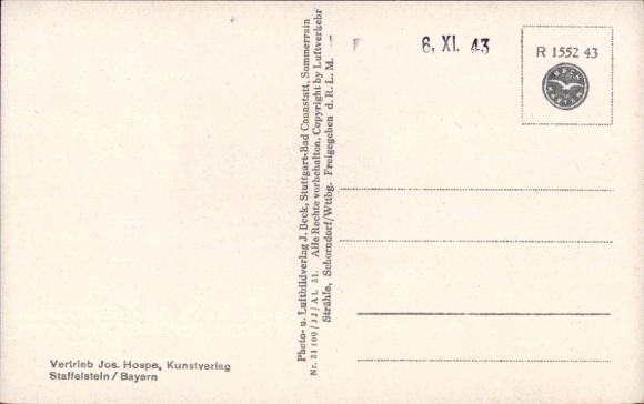 Postcard Kulmbach in Upper Franconia, aerial photograph