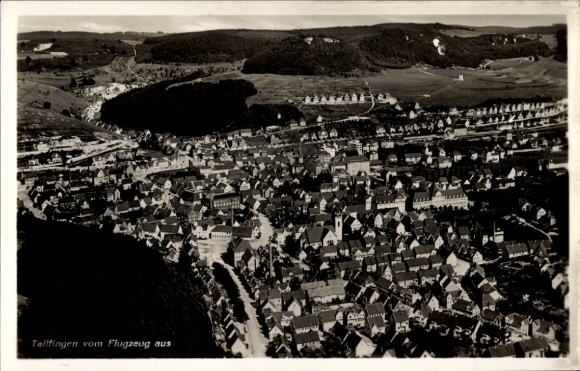 Ak Tailfingen Albstadt im Zollernalbkreis, Fliegeraufnahme