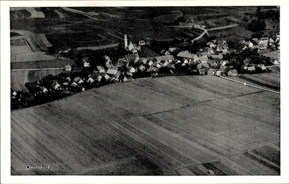 Postcard Derndorf Bad Feilnbach in Upper Bavaria, aerial photograph