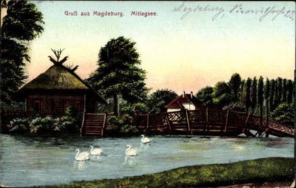 50 Ak Magdeburg Elbe, diverse Ansichten, kleinformatig