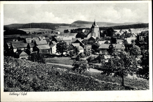 Postcard Kelberg in the Eifel, view of the town