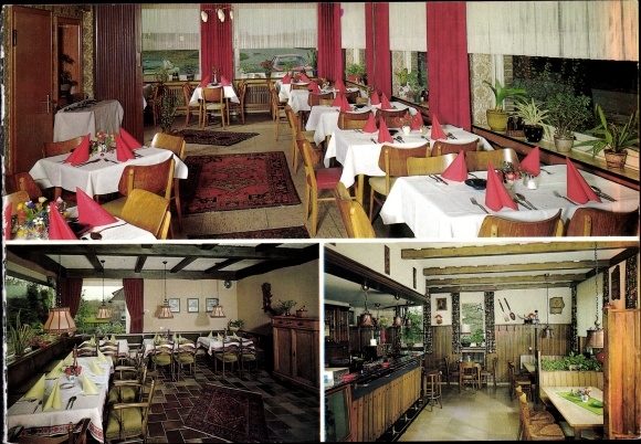 KP Dülmen w Münsterland Westfalia, restauracja Birkenhain, wnętrze