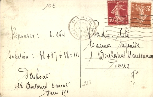 Postcard Primel Plougasnou Finistère, Don Bosco summer camp, a dormitory