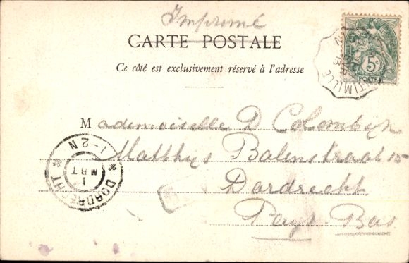 KP Beaulieu sur Mer Alpes Maritimes, gros Olivier, Café, U-Rivage, z 1903 r.
