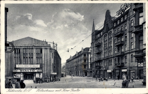Postcard Katowice Katowice Upper Silesia, Holteistraße, Rialto Cinema