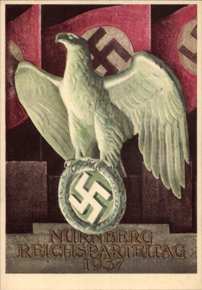 Artist Postcard Klein, Richard, Nazi Party Rally Nuremberg 1937