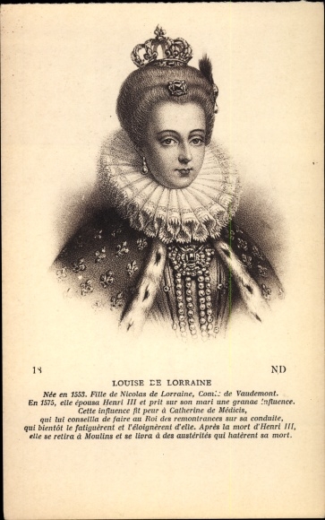 Artist PC Louise de Lorraine, Queen of France and Poland