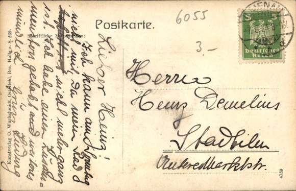 Postcard Gehlberg Suhl in Thuringia, Schmücke