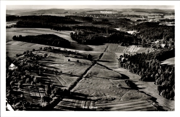 Postcard Welzheim in Württemberg, landscape photograph, The Limos, Haghof