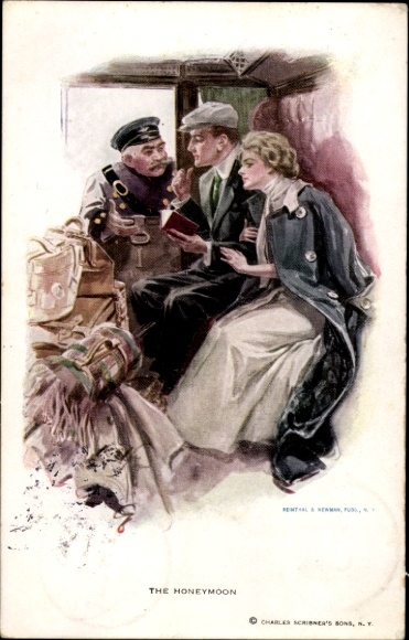 Kunstenaar Ak Boileau, Philip, The Honeymoon