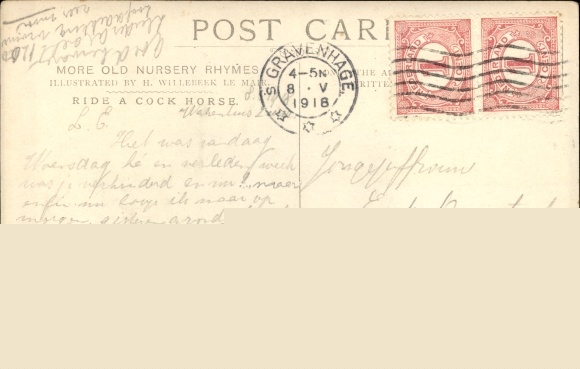 Artist Postcard Willebeck Le Mair, H., Ride a Cock Horse
